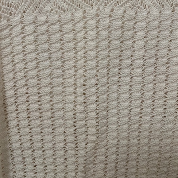 Cotton Crochet sleeveless White Summer Sweater Top GAP M - Picture 9 of 13